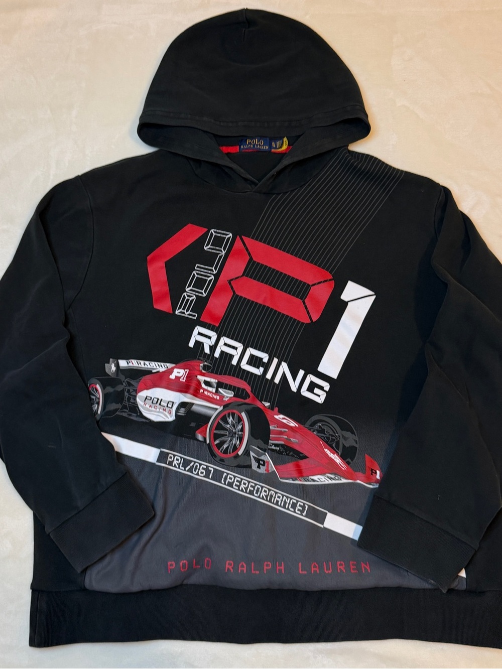Polo Ralph Lauren PRL F1 P1 Racing Graphic Pullover Hoodie P Wing Hi Tech XL